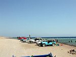 At the time when I was at Dahab, there were only a few tourist, because of the attacs of 11. September. But here at the entrance to &quotThe Canyon" are some dive groups waiting. How will it look like, if there are the usual amount of tourist in Dahab?