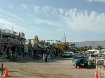 This is the shopping street of Dahab. On the left side are the beach restaurants.